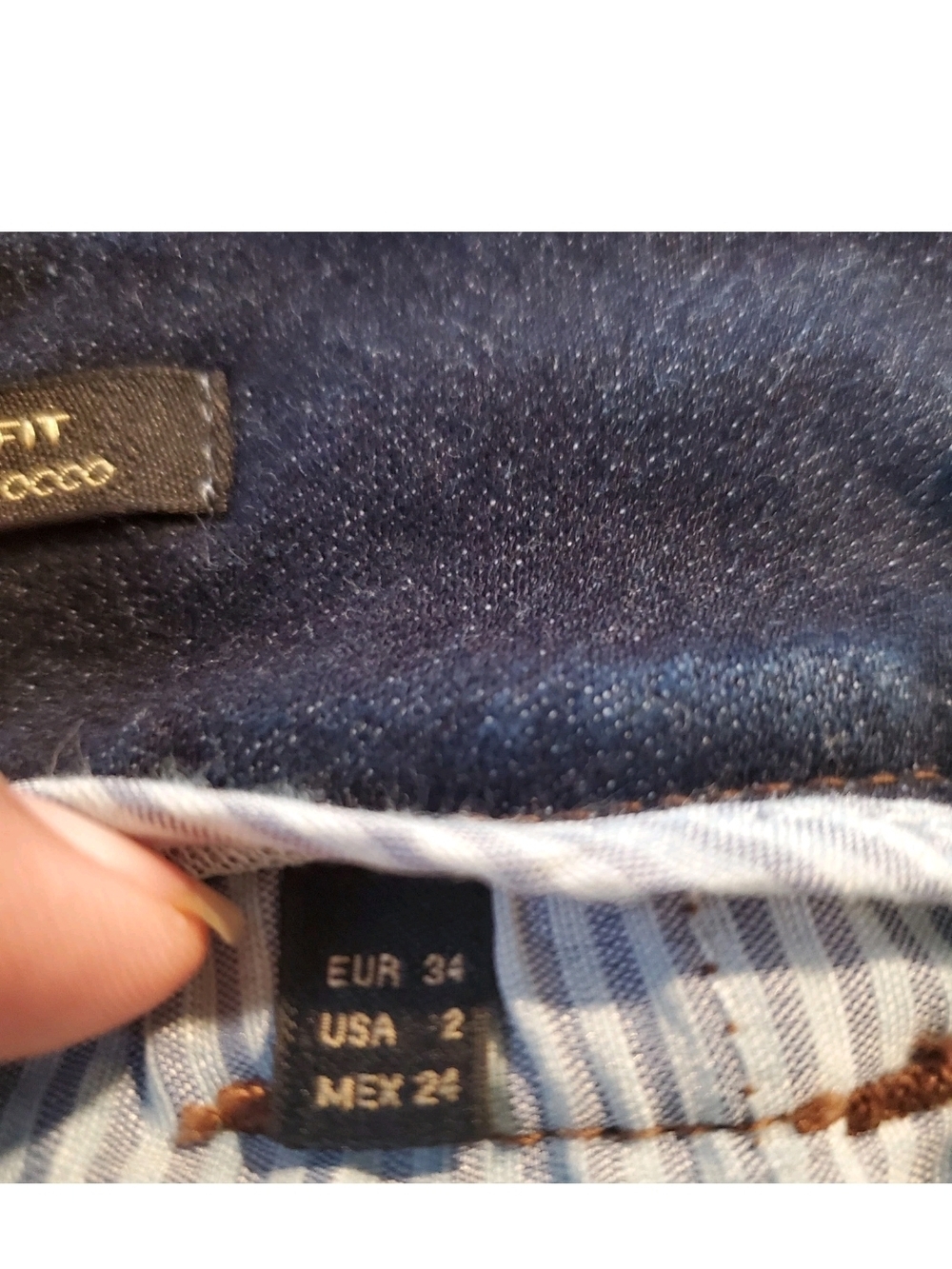 Massimo Dutti Dark Blue High-Rise Skinny Jeans Size 2 - Picture 6 of 10